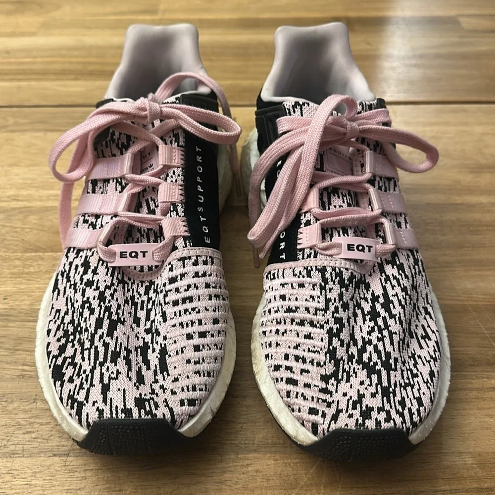 ADIDAS EQT SUPPORT pink glitch sneakers